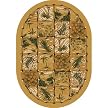 Cayman Isle Rug- Pale Topaz(5'4"x7'8" Oval)