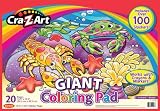Cra-Z-art Giant Coloring Pad with Sticker Sheet, 13.5 x 19.5-Inches, 20 Pages (11003N-24)