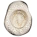 Dorfman Pacific Women Straw Western Cowgirl Hat w/ Glass Beads (Natural & Black)