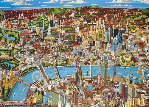 Childrens Toyshop  Toys : Gibsons Puzzle - London Looking North - 1,000 Piece Jigsaw