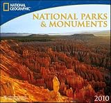 National Parks & Monuments National Geographic 2010 Wall Calendar