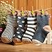 Kk 100 Unisex-baby Newborn 4-pack Colorful Socks (12-36Months, Blue series)