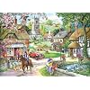 1000 Piece Jigsaw Puzzle. Feeding The Ducks In Village Pond