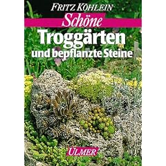 Sch�ne Trogg�rten und bepflanzte Steine