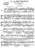 Beethoven 5 Variationes on the National Song 