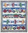 Trains, Planes & Trucks Woven Throw Blanket by Olive Kids