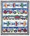 Trains, Planes & Trucks Woven Throw Blanket by Olive Kids