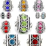 Birthstone Spacer Bead