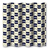 San Diego Chargers NFL Checkered Bathroom Shower Curtain