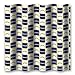 San Diego Chargers NFL Checkered Bathroom Shower Curtain
