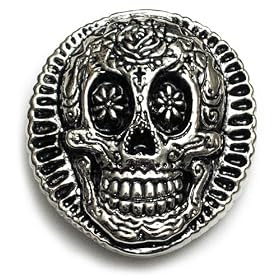Rock Rebel Day Of the Dead Belt Buckle Skull