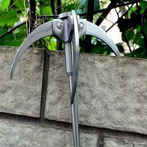 Tooto buy handmade Outdoor Carabiner Grappling Hook Climbing Folding Load 400Kg steel