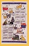 2009 Linen Calendar Towel Cats Galore