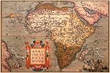 Art Poster, Map of Africa - 27.5 x 18.75