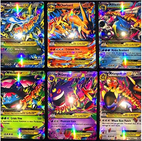 Pokemon Cards EX Mega Shiny No Repeat 60Pcs/Set 2016
