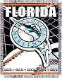 Florida Marlins Focus Series Throw Blanket - MLB Baseball Fan Shop Sports Team Merchandise