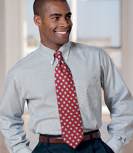 Buy Pinpoint Oxford Buttondown Collar Striped Dress Shirt Big or Tall