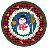 Homespun Christmas 9 Paper Dinner Plates (10 count)