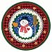 Homespun Christmas 9 Paper Dinner Plates (10 count)