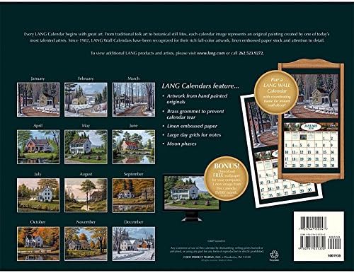 2016 The Lang Road Home by Bill Saunders Wall Calendar
