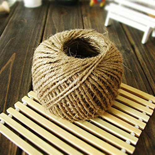 10m Hemp Natural Jute Twine Hessian String Cord (1 ply 1mm)