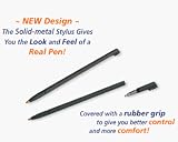 Sony Clie SJ Series Stylograph - Stylus Replacement - 2 in 1 Stylus Upgrade (Gray Rubber Grip)