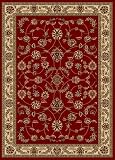 Traditional Area Rug, Radici USA Como Collection 5'x8' Red