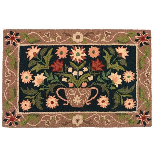 Homefires Accents Folk Art Indoor Rug, 22-Inch by 34-Inch