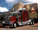 Richard Stockton Maroon Kenworth Art Print POSTER - 20" x 16"