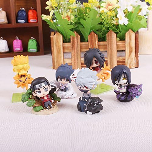 Naruto Uzumaki Naruto Orochimaru Uchiha Sasuke Hatake Kakashi Mini PVC Action Figure Toys Dolls 6pcs/set NTFG077