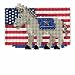Patriotic Blue Beaded Counted Cross Stitch Ornament Kit Mill Hill 2016 Autumn Harvest MH181626