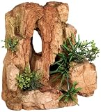 Nobby 28036 Aqua Ornaments ""FELS"" mit Pflanzen 22 x 16.3 x 22 cm
