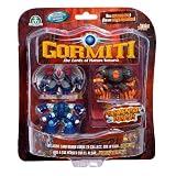 Gormiti Elemental Fusion - 5cm Figure 3 Pack With Pop-up Explosion Card - Ancient Griffon / Likasau / Lava FuryIMAGE