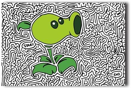 Plants vs.Zombies Peashooter Decorative Creative Art Design Poster 16" x 24"