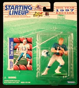 DAN MARINO / MIAMI DOLPHINS 1997 NFL Starting Lineup Action Figure & Exclusive NFL Collector Trading Card