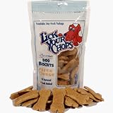 Lick Your Chops Gourmet Dog Biscuits - Three Cheese, 10 Ounce Pouch (Pack of 4)
