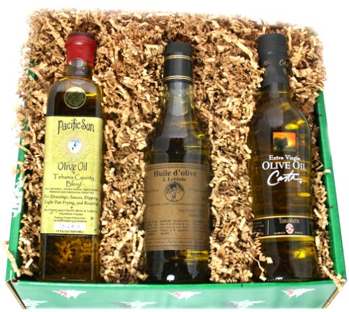 Extra Virgin Olive Oil Gourmet Gift Box by Gourmet Gift Co.