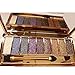 Eshion Women Waterproof Makeup Glitter Eyeshadow Palette with Brush 4