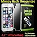 iPhone 6S Screen Protector: Amplim® Front Ballistic Tempered Glass Cover Case Friendly, Ultra Clear HD Rounded Edge, 3D Touch Full Coverage, Scratch Proof Anti Fingerprint (Apple-6-Premium-Film-Pack)