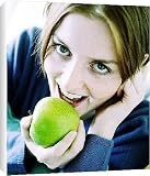 Box Canvas Print of Eating apple from Science Photo Library