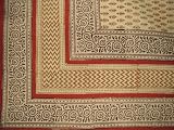 Bagru Block Print Tablecloth 60 x 60 Square