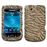 Tiger Camel/ Brown With Full Rhinestones Hard Protector Case Cover For Blac ....