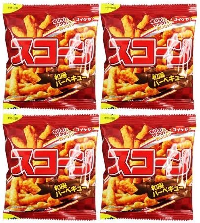 Koikeya-Corn Snack Norishio Japanese BBQ 4 Bags by Koikeya