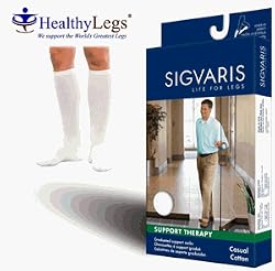 186C Sigvaris Casual Cotton Support Socks for Men 15-20mmHg