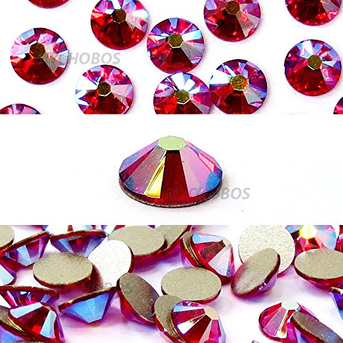 LIGHT SIAM AB (227 AB) red Swarovski NEW 2088 XIRIUS Rose 16ss 4mm flatback No-Hotfix rhinestones ss16 144 pcs (1 gross) *FREE Shipping from Mychobos (Crystal-Wholesale)*