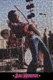 Jimi Hendrix Mosaic Poster ~ The big pic is made up of hundreds of tiny Jimi pix ~ Exclusive U.K. Import ~ 24x36