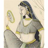 Asian Art Miniatures India Folk Paintings Drawings & Water Color on Paper 6.25 inches x 8.75 inches