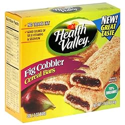 Health Valley Cobbler Cereal Bars, Fig, 7.9-Ounce Boxes (Pack of 6)
