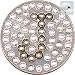 Bella Swarovski Crystal Golf Ball Marker & Hat Clip - Initials Collection - J (Graphite)
