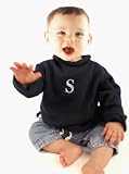 Boys Roll Neck Sweater Monogrammed Blue - Size 0-12